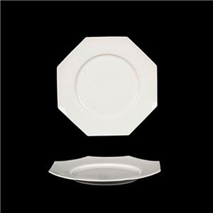 Plato octagonal de porcelana