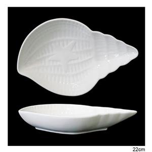 Plato de porcelana blanca