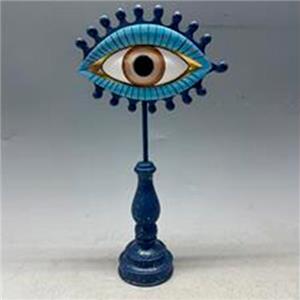 Candelabro de resina diseñó ojo turco de 11.5x9x29cm