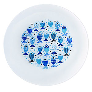 Plato de vidrio diseño