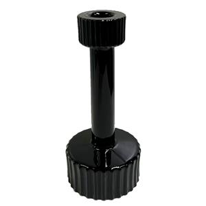 Candelabro de cristal negro