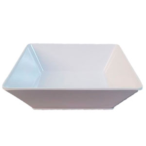 Sopero de melamina cuadrado blanco 15 X 15X 5 cm