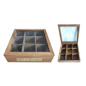 Caja de madera p/Té