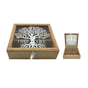 Caja de madera p/Té