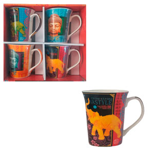 Juego de 4 tazas