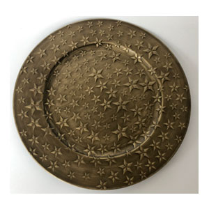 Plato de presentaciòn bronce