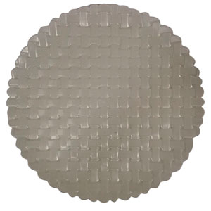Plato de presentación gris