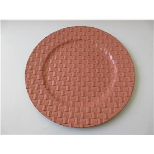 Plato de presentación de plástico nude diseño tejido de 33x33x2cm