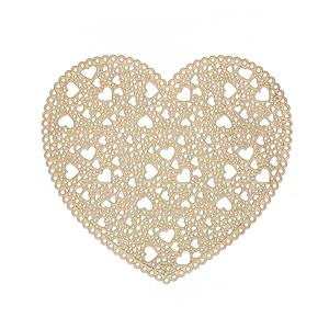 Mantel individual diseño corazón