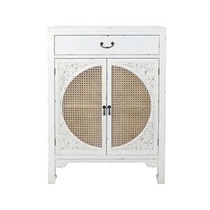 Armario de madera con1 cajón y puertas diseño vintage de 70x36x100cm