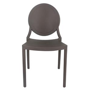Silla de plástico gris