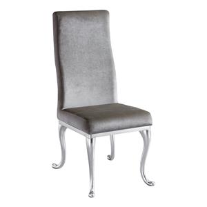 Silla de terciopelo blanca