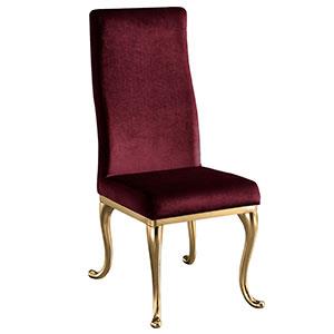 Silla de terciopelo vino