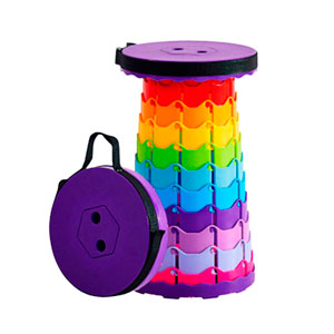 Banco portable plegable multicolor