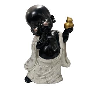 Niño buda de resina