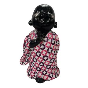 Niño buda de resina