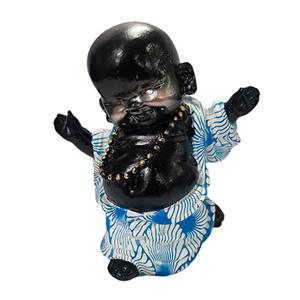 Niño buda de resina