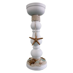 Candelabro blanco en base