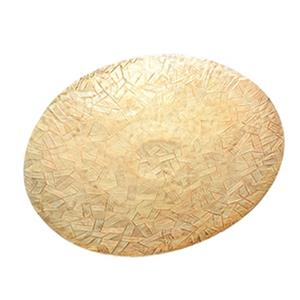 Platon dorado de acero inoxidable de 54.5×54.5x10cm
