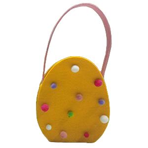 Bolsita de fieltro amarilla