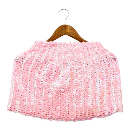 Falda de lentejuelas rosa de 28x33x0.1cm
