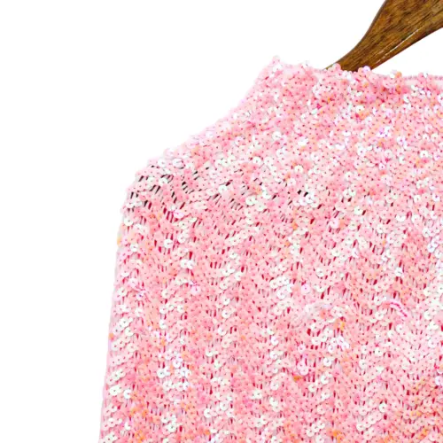 Falda de lentejuelas rosa de 28x33x0.1cm