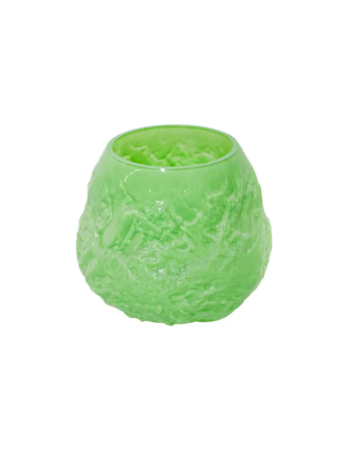 Florero de vidrio verde de 26.5x26.5x24cm - Image 2