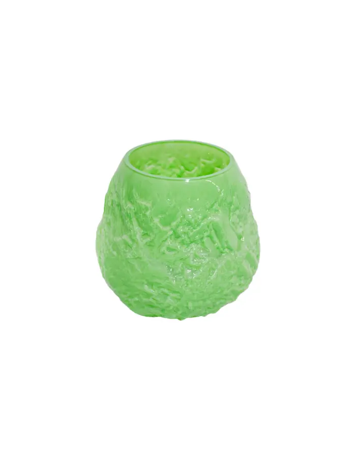 Florero de vidrio verde de 22x22x20cm - Image 2