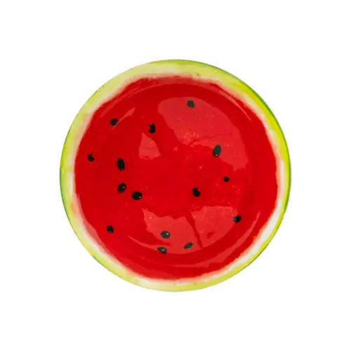 Plato de vidrio redondo