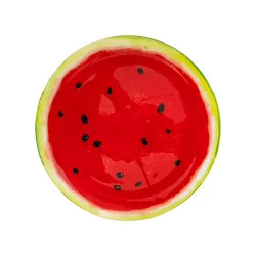 Plato de vidrio redondo