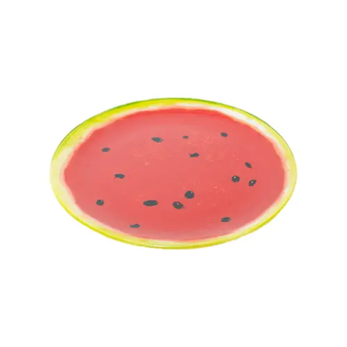 Plato de vidrio redondo