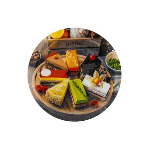 Plato de vidrio diseño