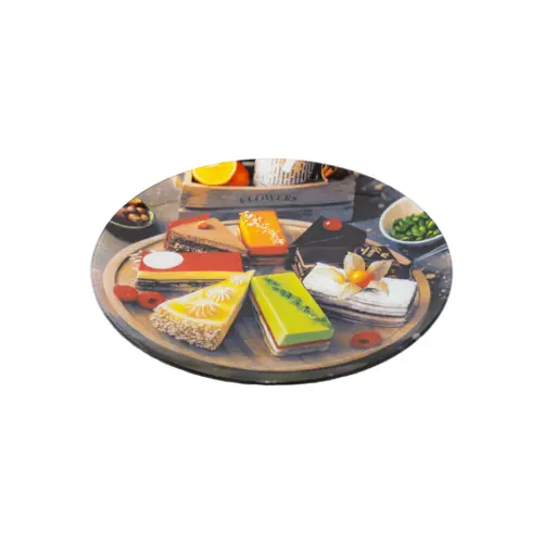 Plato de vidrio diseño