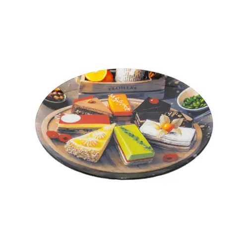 Plato de vidrio diseño