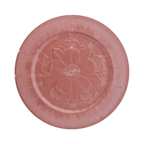 Plato de presentación rosa