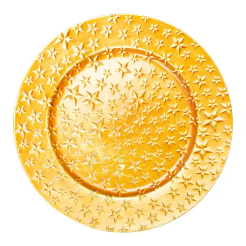 Plato de presentaciòn dorado