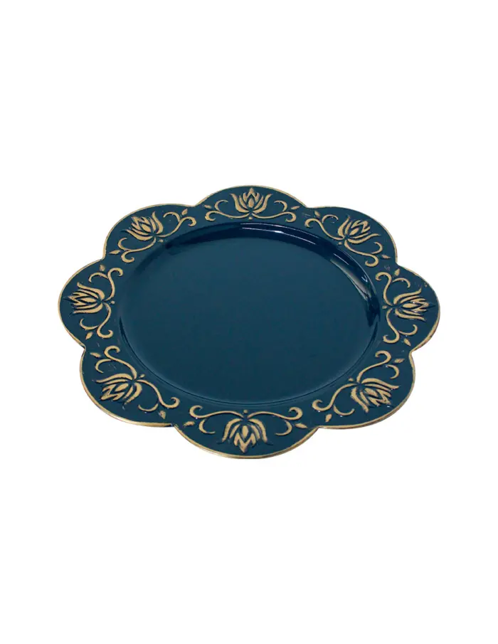 Plato de presentación azul - Image 2
