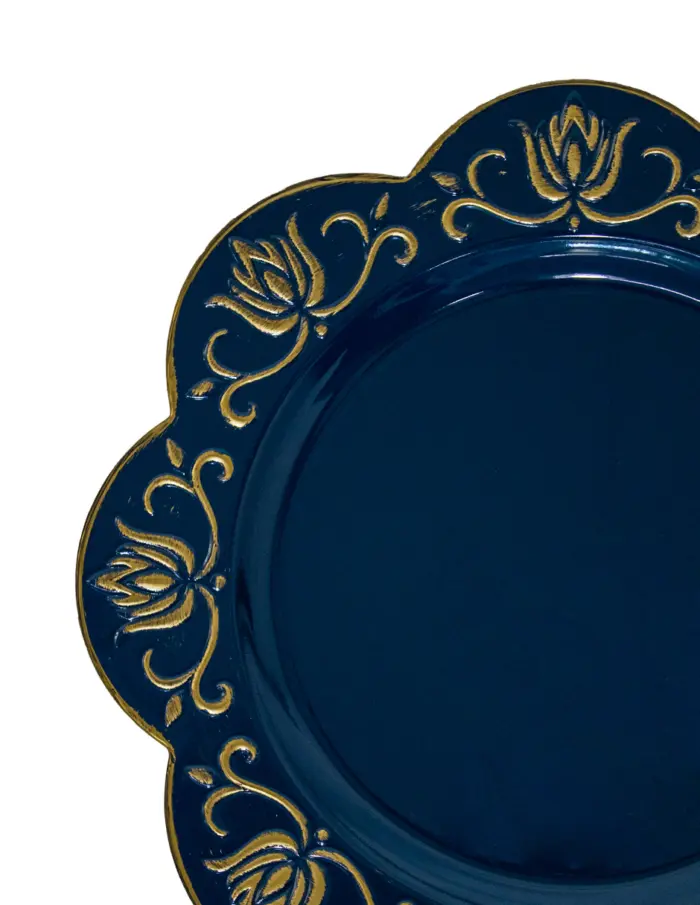 Plato de presentación azul - Image 3