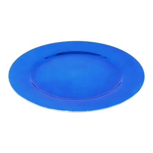 Plato de presentación azul