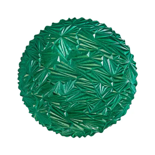 Plato de presentación verde