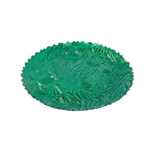 Plato de presentación verde