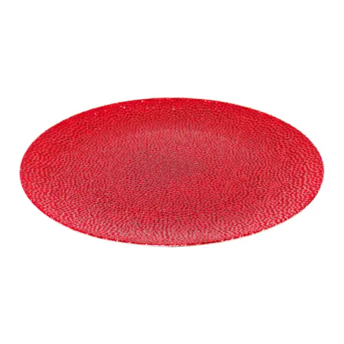 Plato de presentación rojo