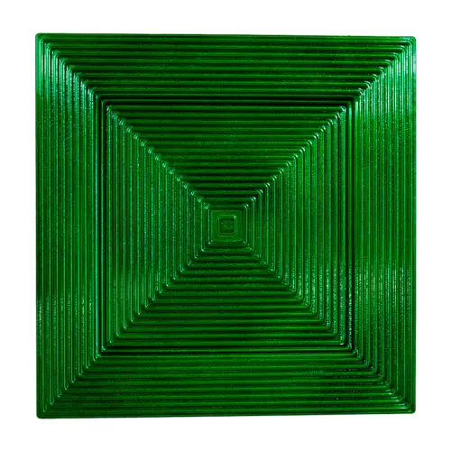 Plato de presentación verde