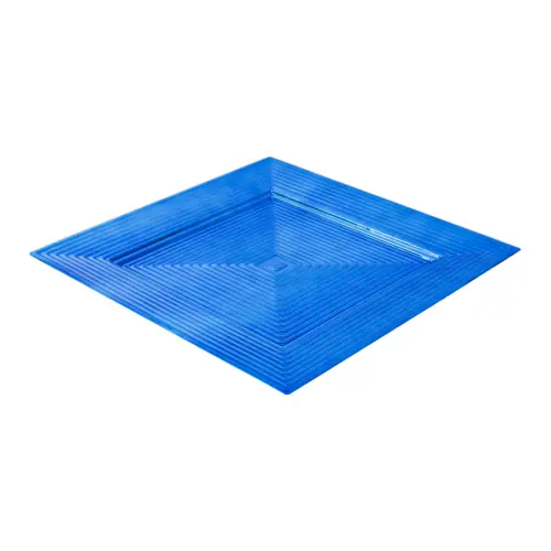 Plato de presentación azul