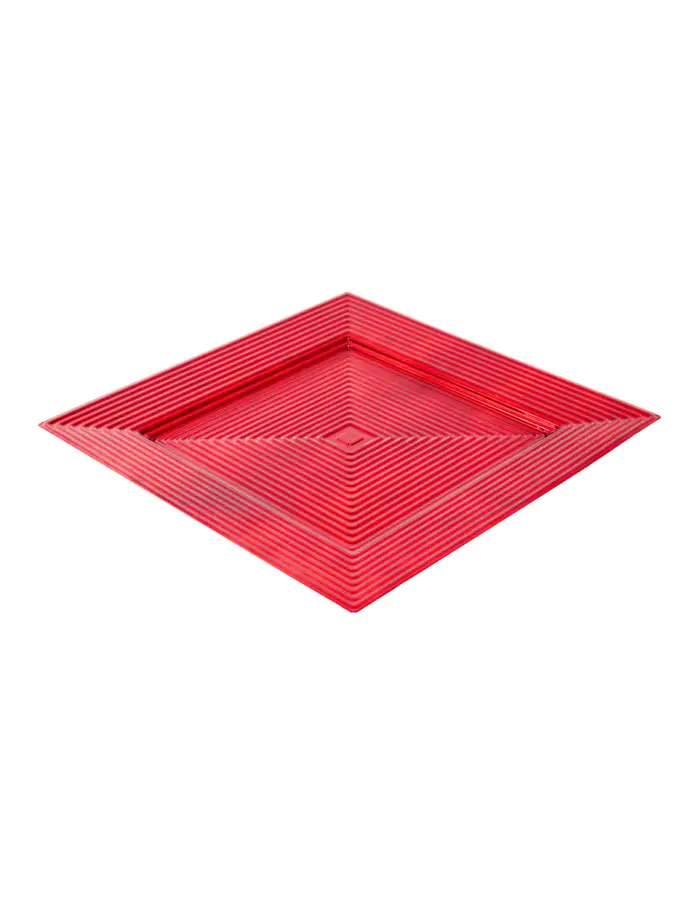 Plato de presentación rojo - Image 2