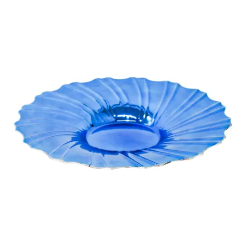 Plato hondo azul diseño