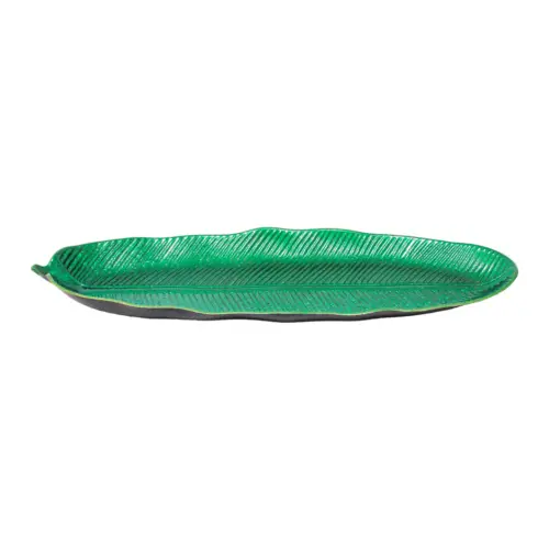 Plato verde esmeralda diseño