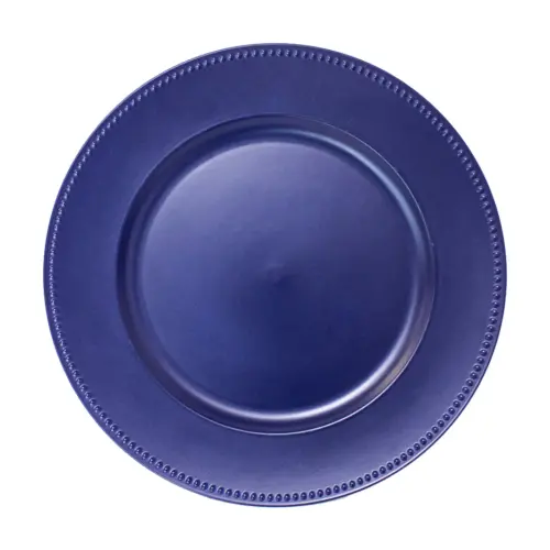 Plato de presentación azul