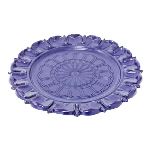 Plato de presentación azul