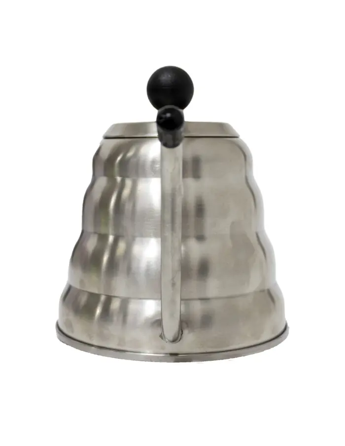Tetera de metal plateada - Image 3